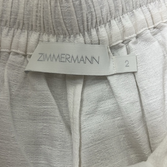 Zimmerman Clover Appliquéd Palm Tree cotton shorts size 2 - Picture 6 of 11